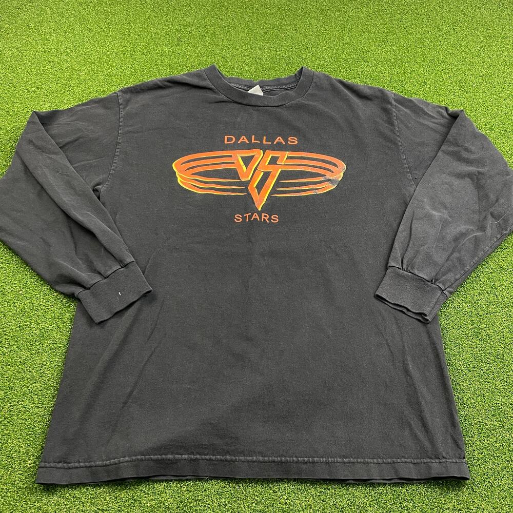 Vintage Alstyle Dallas Stars NHL Ice Hockey Long Sleeve T-Shirt Sz L